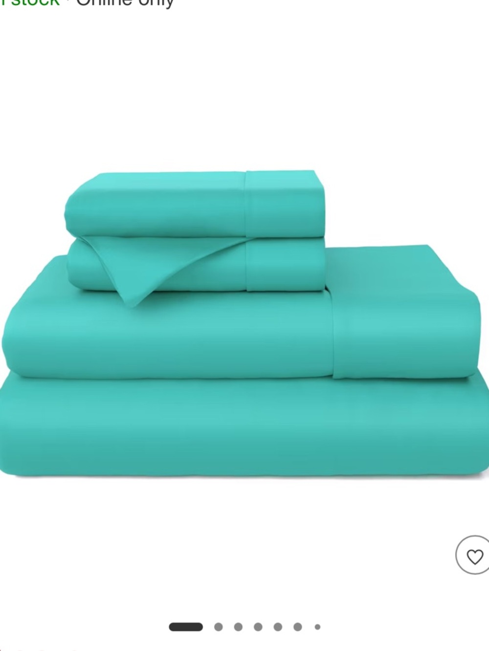 COSY HOUSE  Turquoise Sheet Set FULL